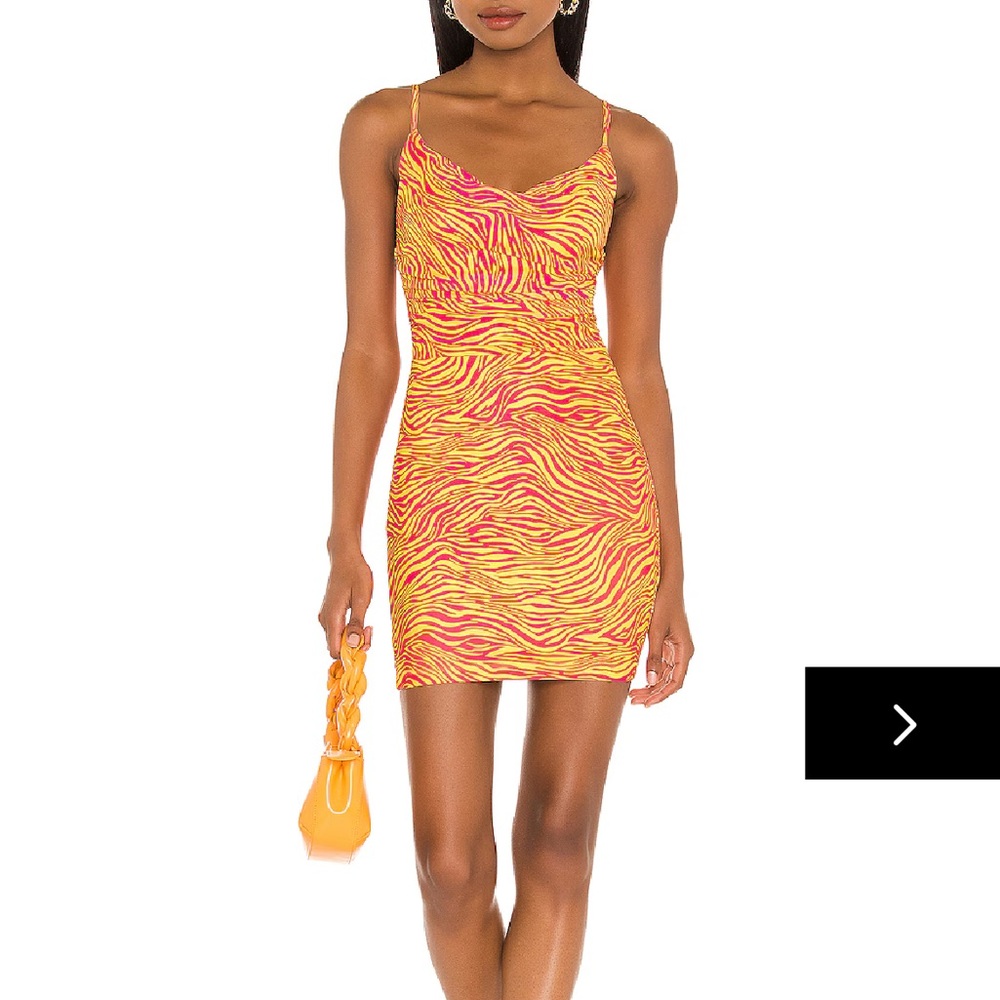 Superdown Zebra Print Dress